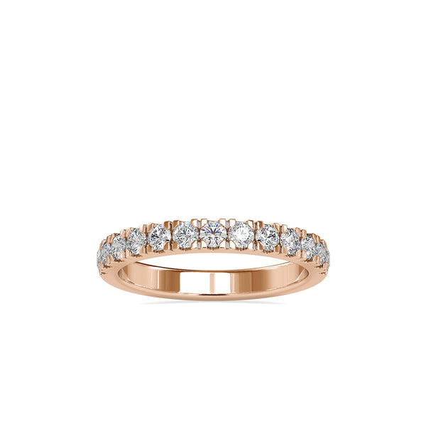 Subtle Sparkle: 0.67ct Diamond Half Eternity Ring in 3.1 kt Gold