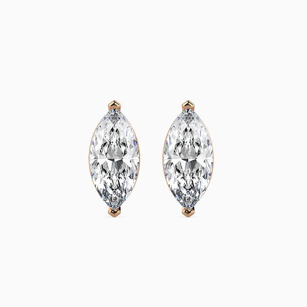 0.75-0.75 pointer 1.5CT Marquise Pair Studs