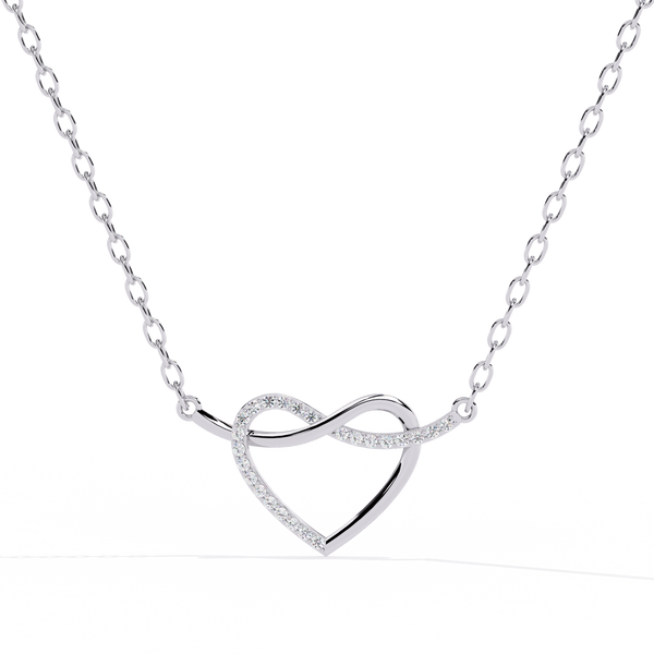 0.09ct Diamond Heart Pendant in Gold without Chain
